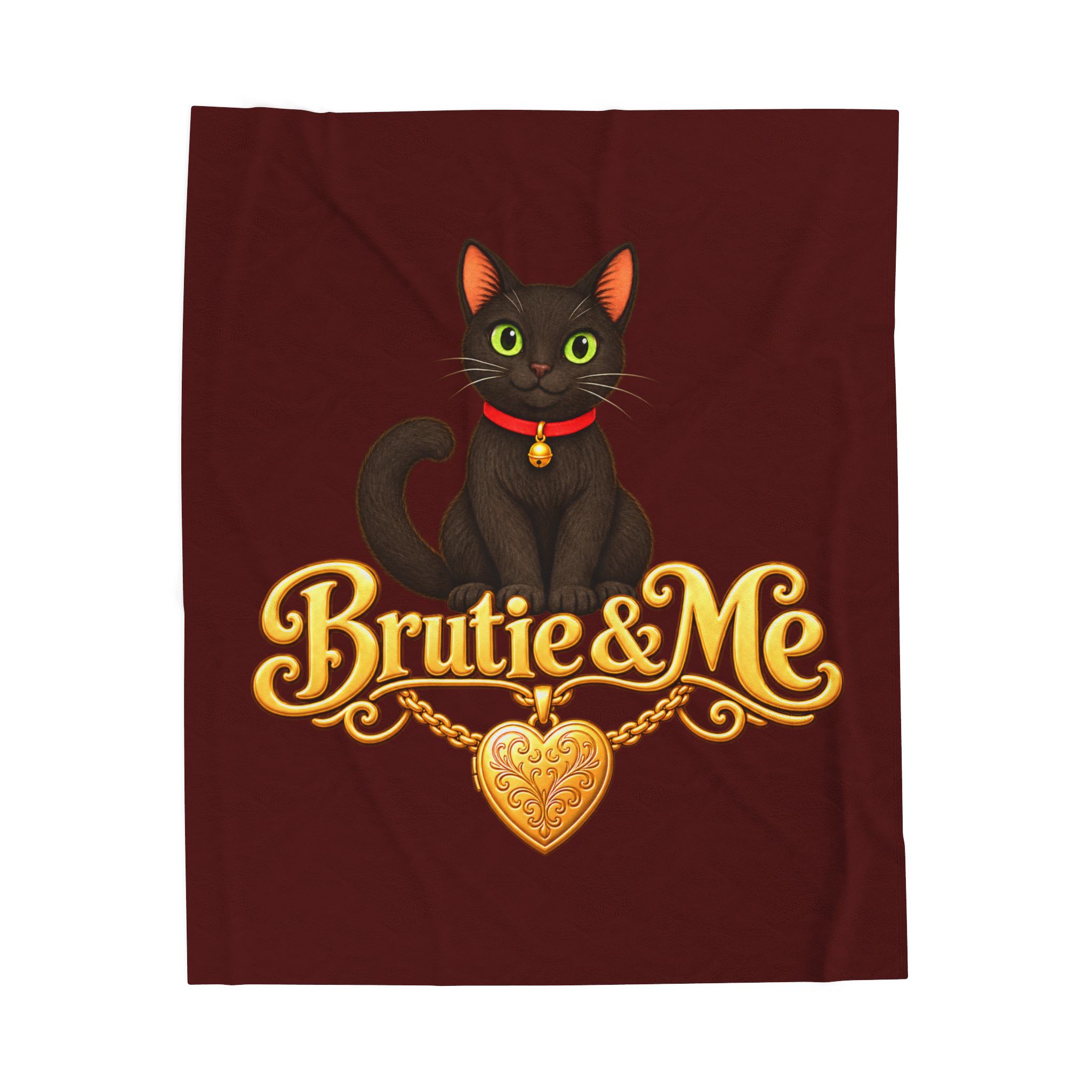 Velveteen Plush Throw Blanket — 'Brutie & Me'