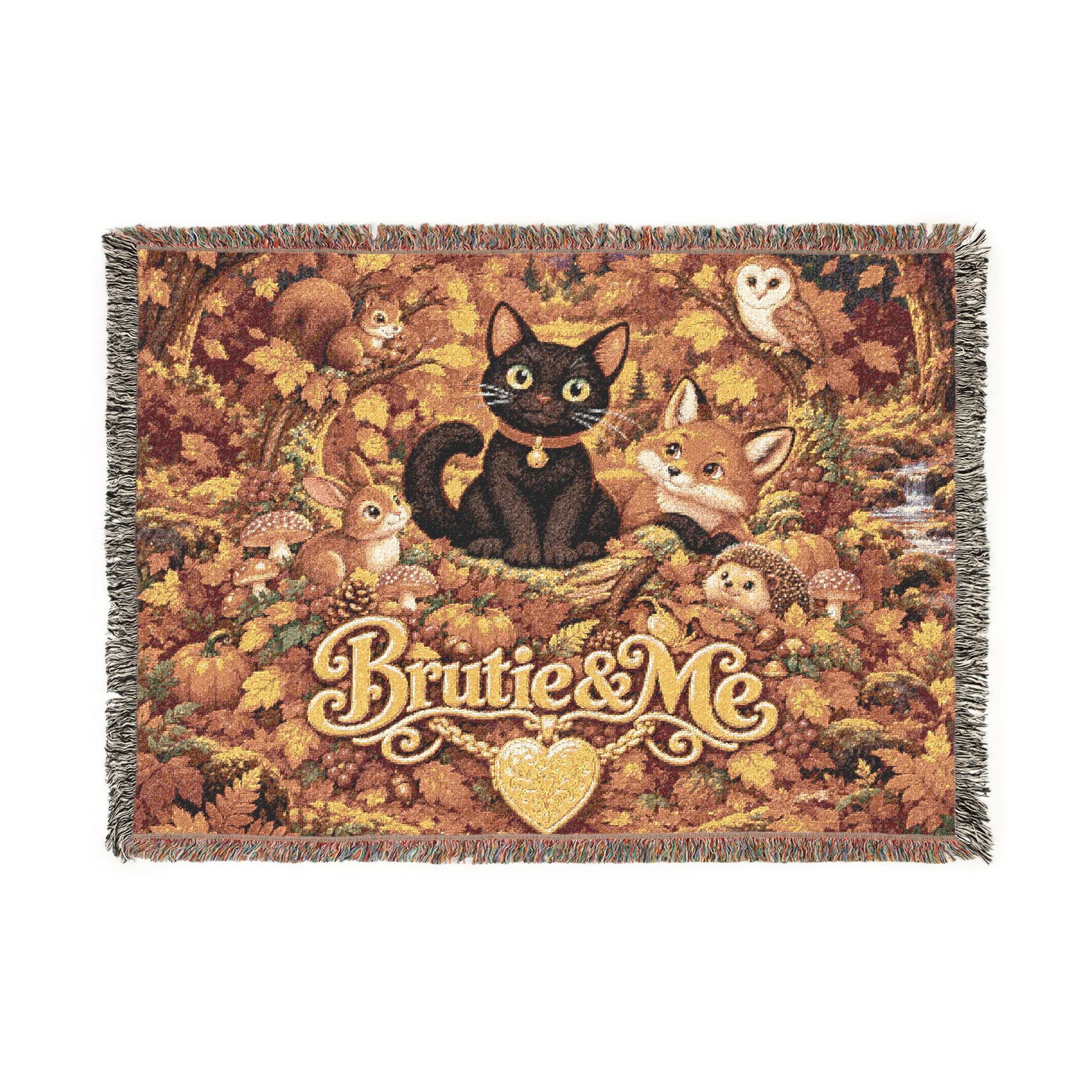 Fall 'See What You Can See' Woven Throw Blanket