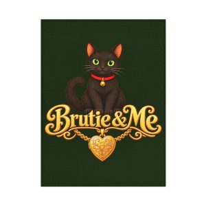 Velveteen Plush Toddler throw Blanket - 'Brutie & Me'