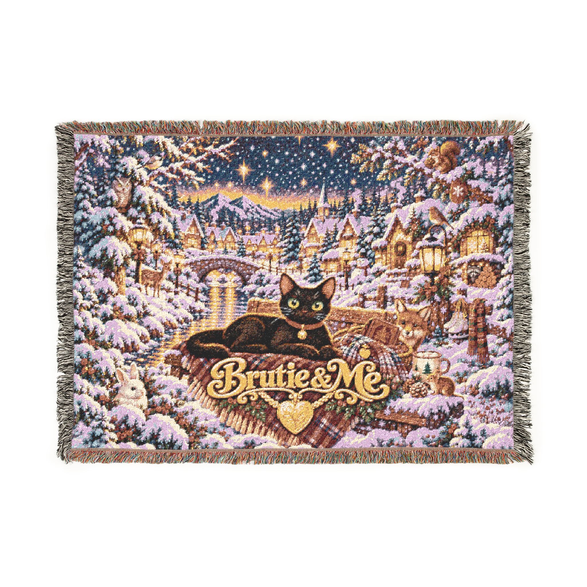 Winter 'See What You Can See' Woven Throw Blanket